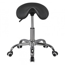 Sitzhocker >MENTON< Bürostuhl, in Schwarz - 60x60cm (HxD)