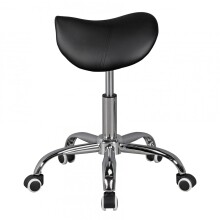 Sitzhocker >MENTON< Bürostuhl, in Schwarz - 60x60cm (HxD)