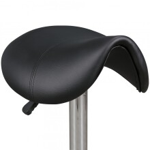 Sitzhocker >MENTON< Bürostuhl, in Schwarz - 60x60cm (HxD)