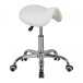 Sitzhocker >MENTON< Bürostuhl, Praxishocker, in Weiß - 60x60cm (HxD)