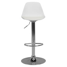 Barhocker >KORSIKA< in Weiß - 40x104x40cm (BxHxT)