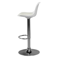 Barhocker >KORSIKA< in Weiß - 40x104x40cm (BxHxT)