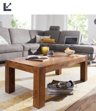 Couchtisch >WL1.211< in Sheesham, Massivholz - in...