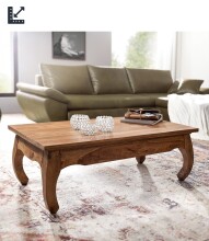 Couchtisch >WL1.220< in Sheesham, Massivholz - in...
