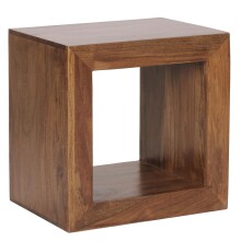 Regalwürfel >CUBE< in Sheesham, Massivholz -...