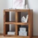 Standregal >WL1.209< in Sheesham, Massivholz - 82x82x34cm (BxHxT)