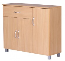 Sideboard >SETE< in Buche Dekor, Holzwerkstoff - 90x75x30cm (BxHxT)
