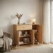 Sideboard >SETE< in Buche Dekor, Holzwerkstoff - 90x75x30cm (BxHxT)