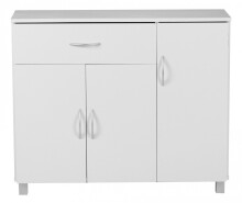 Sideboard >SETE< in Weiß, Holzwerkstoff - 90x75x30cm (BxHxT)