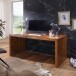 Schreibtisch >BOHA< in Sheesham, Massivholz - 120x76x60cm (BxHxT)