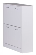Schuhkipper >KIEL< in Weiß - 24x87x75cm (BxHxT)