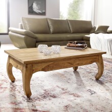 Couchtisch >WL1.447< in Akazie, Massivholz -...