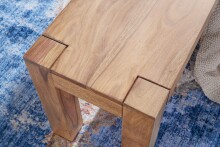 Sitzbank >MUMBAI< in Akazie, Massivholz - 160x45x35cm (BxHxT)
