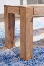 Sitzbank >MUMBAI< in Akazie, Massivholz - 160x45x35cm (BxHxT)