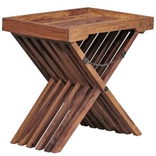 Tabletttisch >MUMBAI< in Sheesham, Massivholz -...