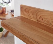 Wandboard >MUMBAI< in Akazie, Massivholz - 80x17x23cm (BxHxT)