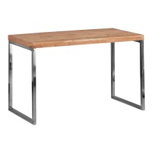 Schreibtisch >GUNA< in Akazie, Massivholz / Metall...