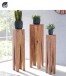Blumentisch >WL1.565< in Akazie oder Shesham Massivholz lieferbar - 25x100x25cm (BxHxT)