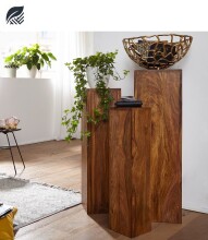 Blumentisch >WL1.566< (3-teilig) in Akazie oder...