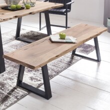 Sitzbank >GAYA< in Akazie, Massivholz - 160x45x40cm...