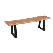 Sitzbank >GAYA< in Akazie, Massivholz - 160x45x40cm...