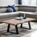 Couchtisch >GAYA< in Akazie, Massivholz - 115x40x60cm (BxHxT)