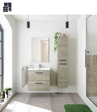 Badezimmer-Set >ARUBA< in Alaska - Eiche Dekor -...