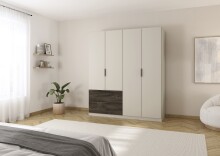 Drehtürenschrank >Koda< in champagner /...