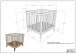 Babybett >Sezane< in Farbe Nussbaum, Kiefer massiv - 100x91,5x80cm (BxHxT)