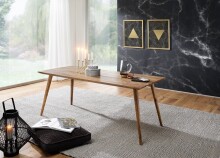 Esstisch >REPA< in Sheesham, Massivholz - 180x76x80cm (BxHxT)