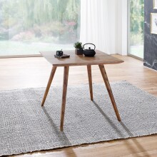 Esstisch >REPA< in Sheesham, Massivholz - 80x76x80cm (BxHxT)