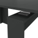 Kulissentisch >Consola< ausziehbar bis 237cm, Anthrazitgrau - 51-237x78x90 (BxHxT)