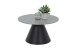 Couchtisch >Dustin< 2er Set, Marmor Graumatt, Kegelfuß - Ø 70x46 cm + Ø 50x40 cm