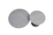 Couchtisch >Dustin< 2er Set, Marmor Graumatt, Kegelfuß - Ø 70x46 cm + Ø 50x40 cm