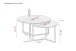 Couchtisch >Massa< (2er-Set) in Beton Dekor / schwarz - Ø 80 und Ø 60 cm