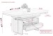 Couchtisch >Noah< Funktionen, Oldwood Dekor, Schublade - 110-150x54-73x70 cm (B/H/T)