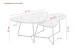 Couchtisch >Pisa< (2er-Set) in Beton Steinstruktur - 87x43x59 (BxHxT)