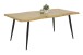 Baumkantentisch >GABI< in Wildeiche Dekor, Holzwerkstoff (MDF) - 180x76x100 (BxHxT)