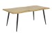 Baumkantentisch >GABI< in Wildeiche Dekor, Holzwerkstoff (MDF) - 180x76x100 (BxHxT)
