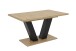 Kulissen-Esstisch >HAMM< ausziehbar 180cm, Anthrazit + Eiche Dekor - 140/180x76x90cm (BxHxT)