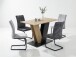 Esstisch >JUDITH< in Eiche Dekor / anthrazit - 110x76x70cm (BxHxT)