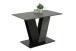 Esstisch >JUDITH< in Beton Dekor / Schwarz - 110x76x70cm (BxHxT)