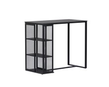 Bartisch >KLARA< Metall + Eiche dunkelgrau - 120x103x60cm (BxHxT)