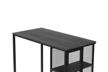 Bartisch >KLARA< Metall + Eiche dunkelgrau - 120x103x60cm (BxHxT)
