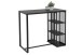 Bartisch >KLARA< Metall + Eiche dunkelgrau - 120x103x60cm (BxHxT)