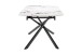 Kulissen-Esstisch >SINTRA< ausziehbar 220cm, Sintered Stone weiss - 180/220x76x90cm (BxHxT)