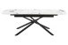 Kulissen-Esstisch >SINTRA< ausziehbar 220cm, Sintered Stone weiss - 180/220x76x90cm (BxHxT)