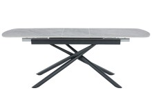 Kulissen-Esstisch >SINTRA< ausziehbar 220cm, Sintered Stone grau - 180/220x76x90cm (BxHxT)