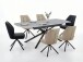 Kulissen-Esstisch >SINTRA< ausziehbar 220cm, Sintered Stone grau - 180/220x76x90cm (BxHxT)