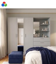 Drehtürenschrank >PANAMA< mit Spiegel und...